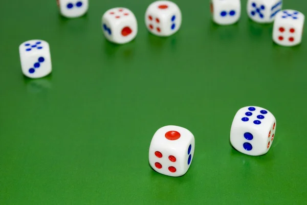 Кубы для азартных игр — стоковое фото