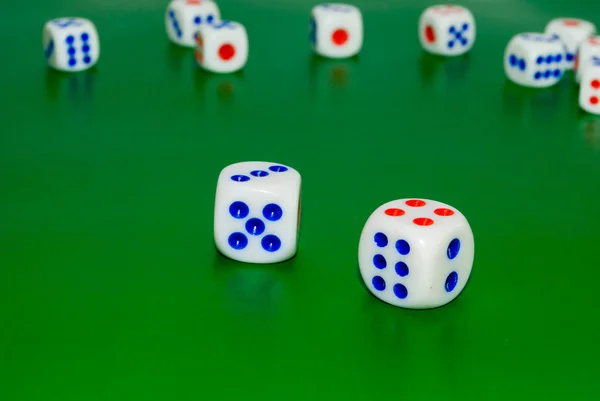 Кубы для азартных игр — стоковое фото