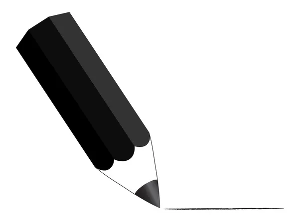 Lápiz negro — Vector de stock