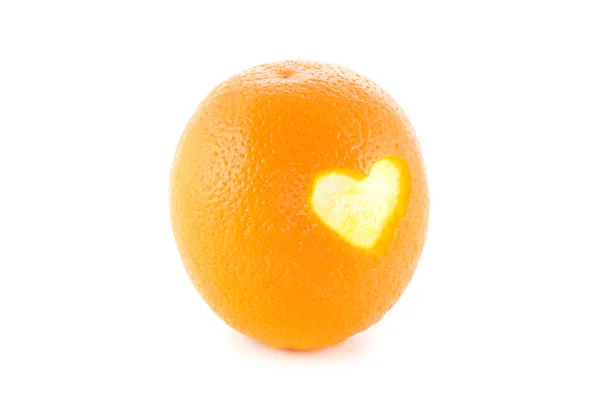 オレンジ ハート — ストック写真