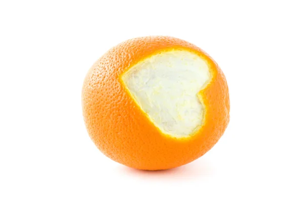 Оранжевое сердце — стоковое фото