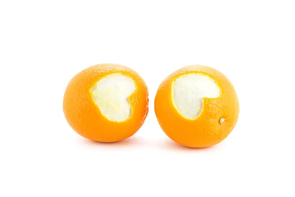 Duas laranja — Fotografia de Stock