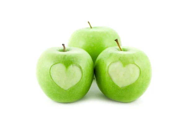 Gröna äpplen Stockbild