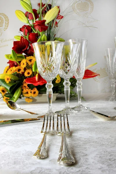 stock image Catering table