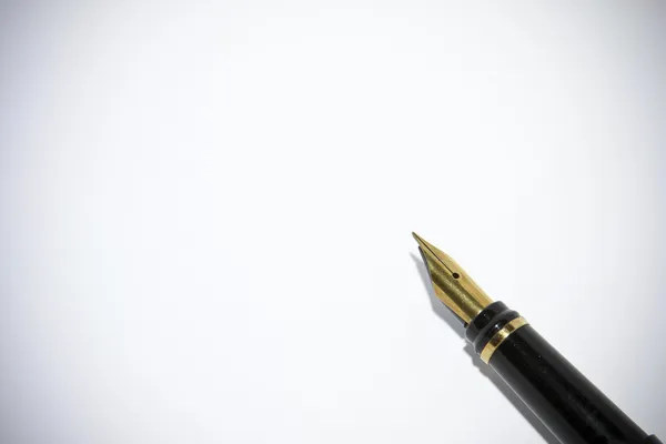 Psát zprávy inkoustové pero — Stock fotografie