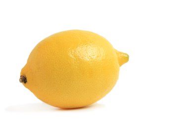 One lemon isolated clipart