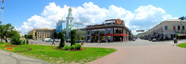 Panorama-Gebäude in der Stadt Kiev — Stockfoto
