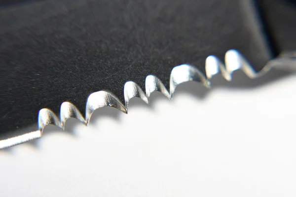 stock image Serrated knife close up