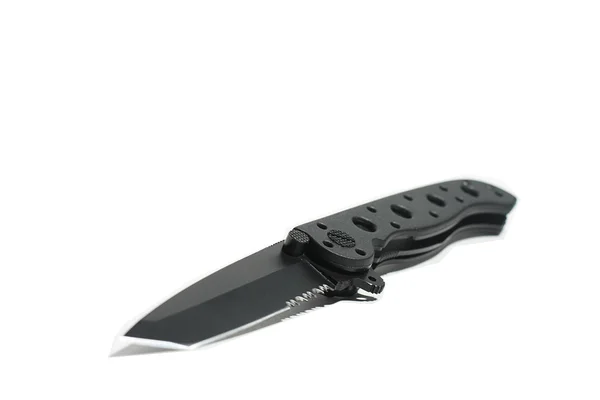 戦術的な黒のナイフ — ストック写真