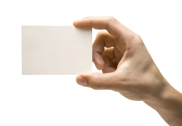 白いカード — ストック写真