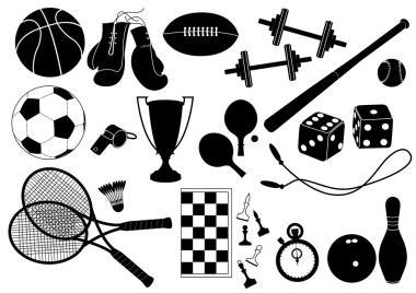 Sports equipment.Vector symbol clipart