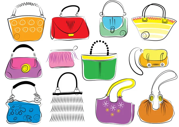 Bags.Fashion for woman. — Stock Vector