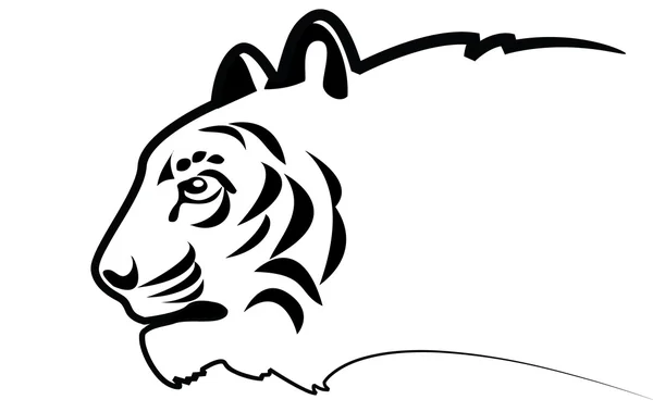 Tigre vectorial. Símbolo de Año Nuevo — Vector de stock
