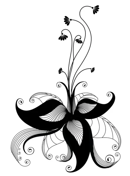 Eléments floraux grunge — Image vectorielle