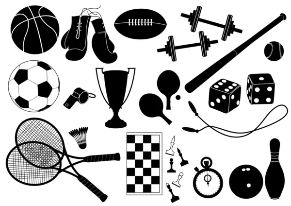 Sporteszközök. Vektor-szimbólum — Stock Vector