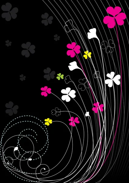 Çiçek elements.background — Stok Vektör