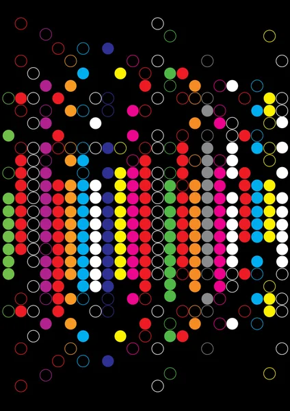 Color dot background — Stock Vector