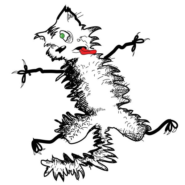 Komische Katze — Stockvektor