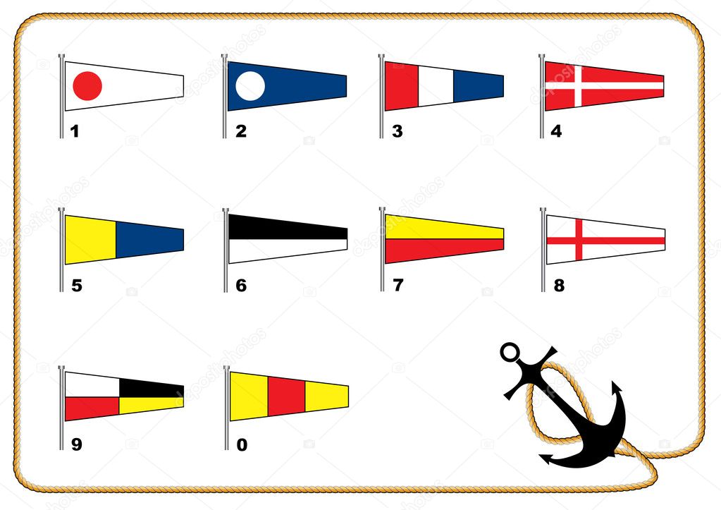 Sail flag nombers