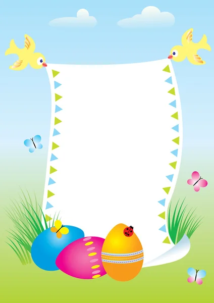 Easter background for text — 스톡 벡터