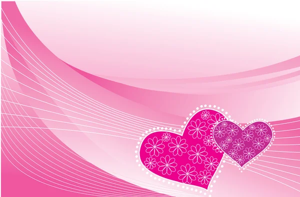 Vector Love postcard.Día de San Valentín —  Fotos de Stock