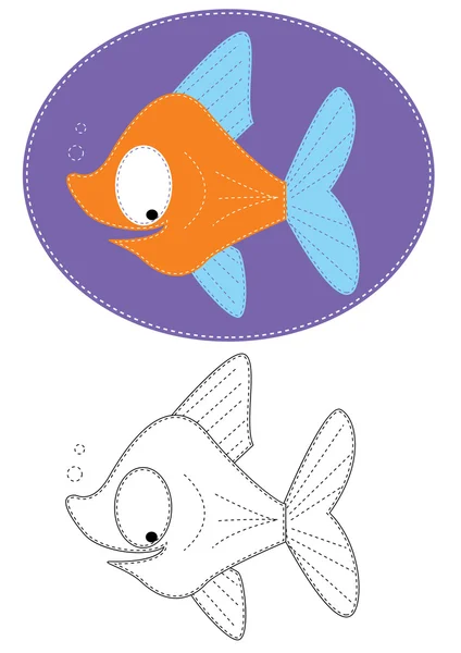 Dibujos animados pescado . — Foto de Stock