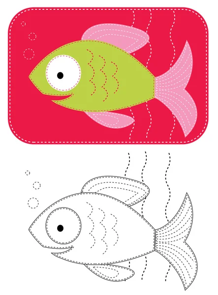 Kreskówek ryb. — Zdjęcie stockowe