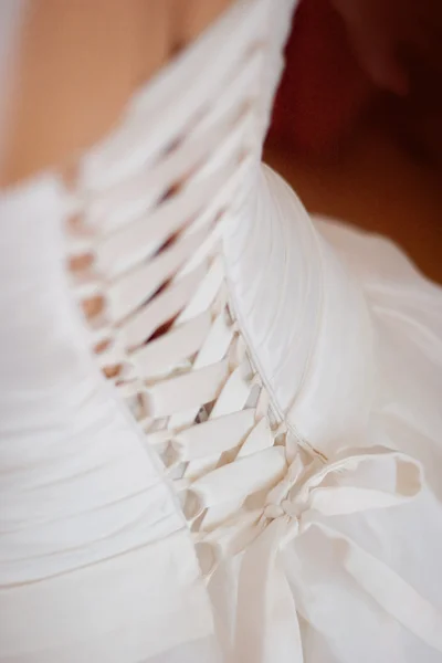 Bröllop klänning korsett — Stockfoto