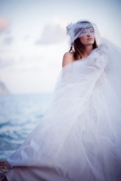 Nadýchané nevěsta — Stock fotografie