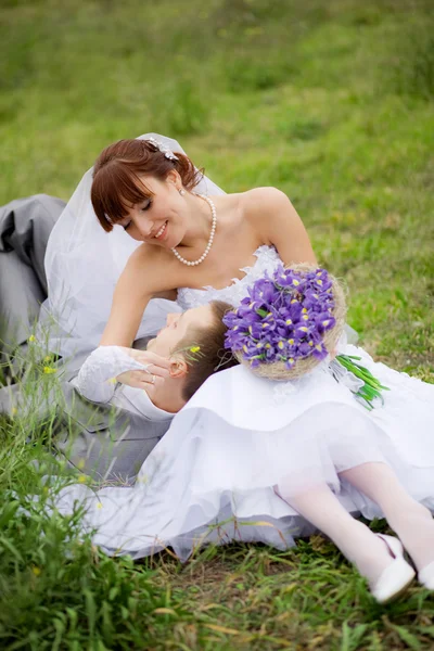 幸せな結婚式のカップル — ストック写真