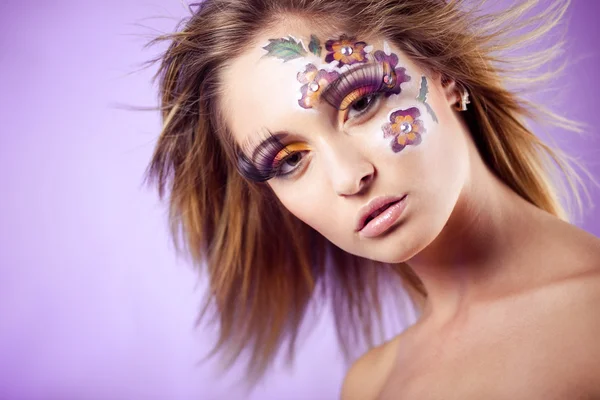 Fashion make-up — Stockfoto