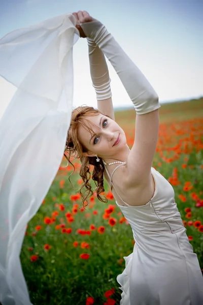 美丽的新娘的面纱 — 图库照片