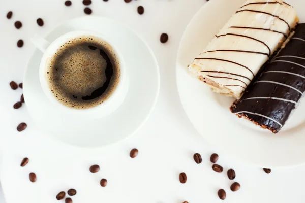 Café com sobremesa — Fotografia de Stock