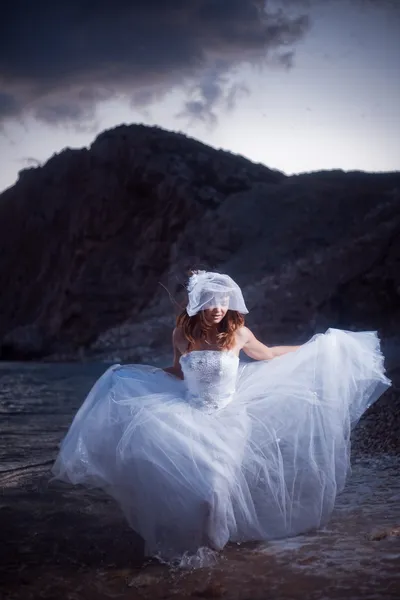 Бегущая невеста Стоковое Фото