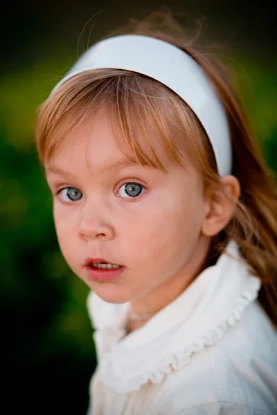Baby flicka ansikte — Stockfoto