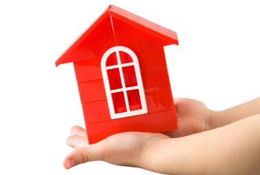 Plastic doll`s house clipart