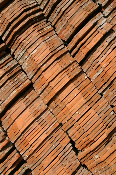 Old red tiles — Stock Photo, Image