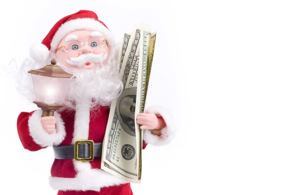 Stock image Santa Claus with money