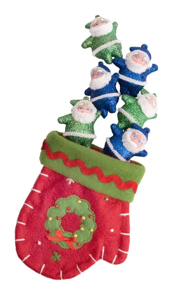 Sock e Babbo Natale Foto Stock Royalty Free