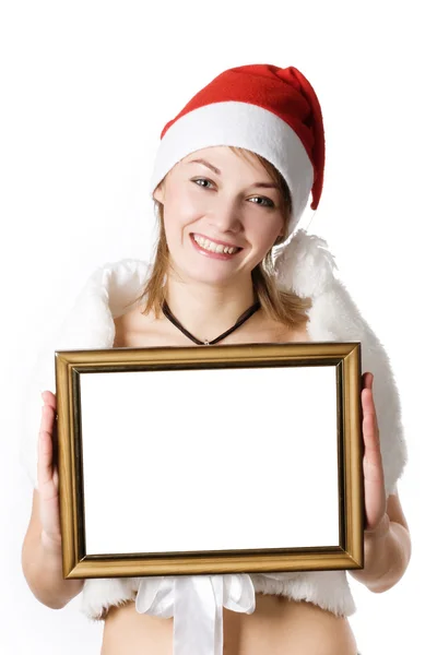 stock image Woman with sqare frame