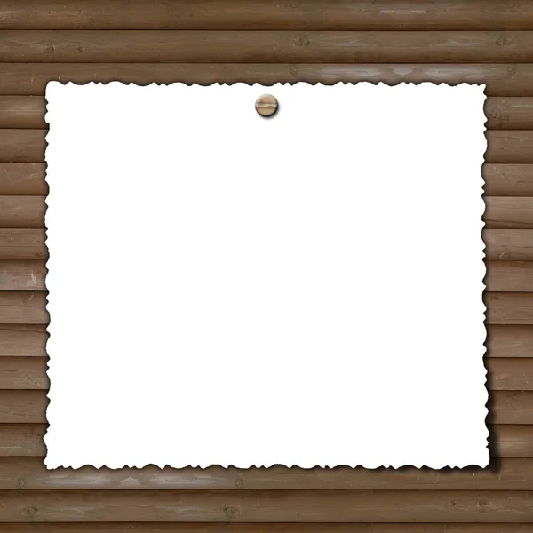 Blanco nota papier op gestructureerde achtergrond — Stockfoto