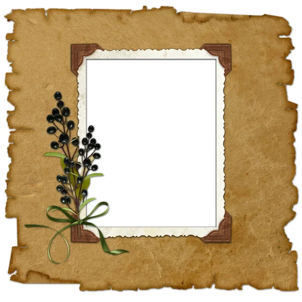 Old background with frame — Stock Photo, Image