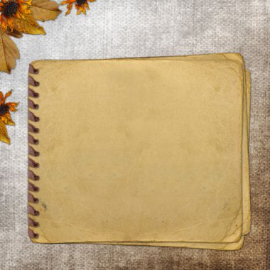 Grunge paper for information in scrapboo clipart