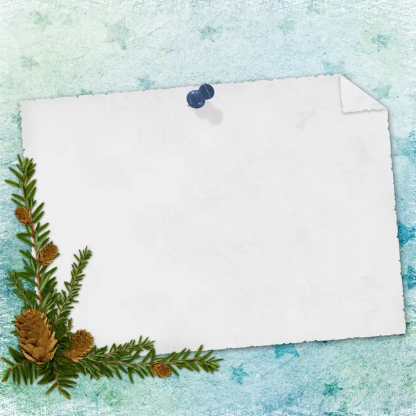 Blank note paper on textured background — Stock Photo, Image