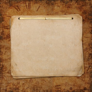 Blank note paper on vintage background clipart