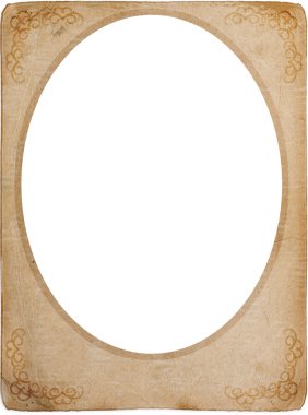 Vintage oval frame clipart