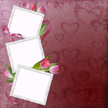 Lovely frame for Valentine clipart