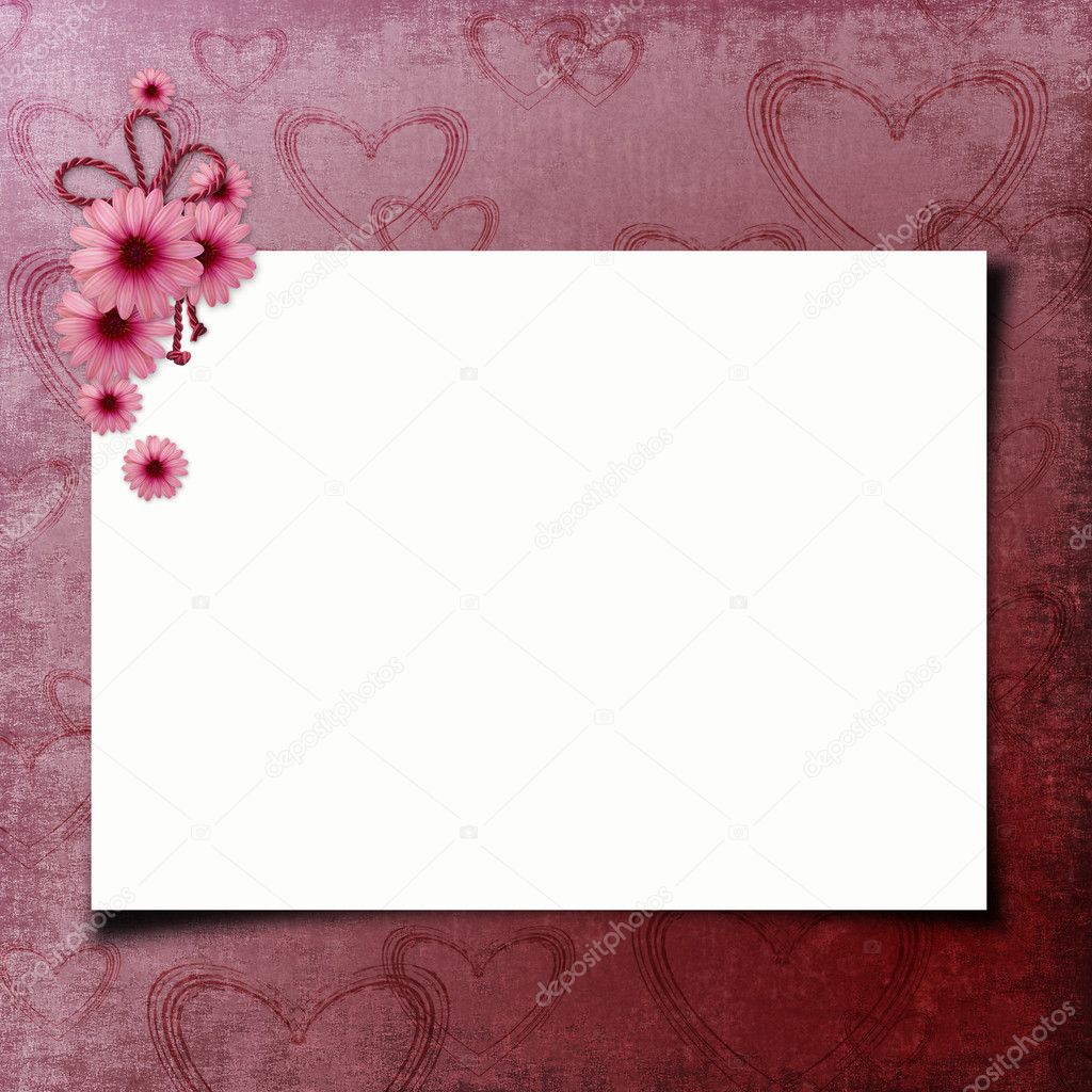Blank note paper on textured background