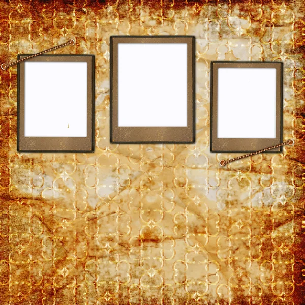 Retro background with decorative frames — Stock Photo, Image