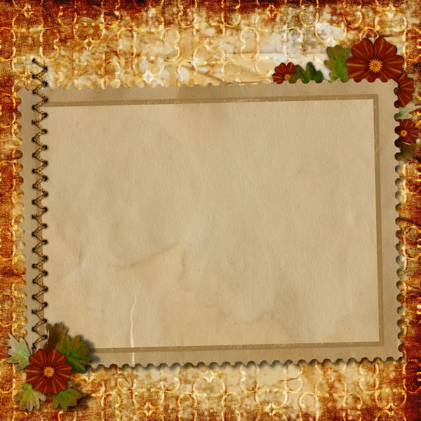 Dökümlü arkaplan üzerine eski kağıt — Stok fotoğraf